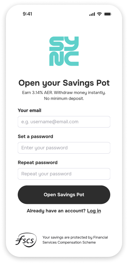 Login Details Screen